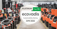 Toyota Material Handling Finland saavutti korkeimman platinatason EcoVadiksen vastuullisuusarvioinnissa