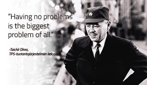 Taichii Ohno on Toyota Production System -järjestelmän perustaja